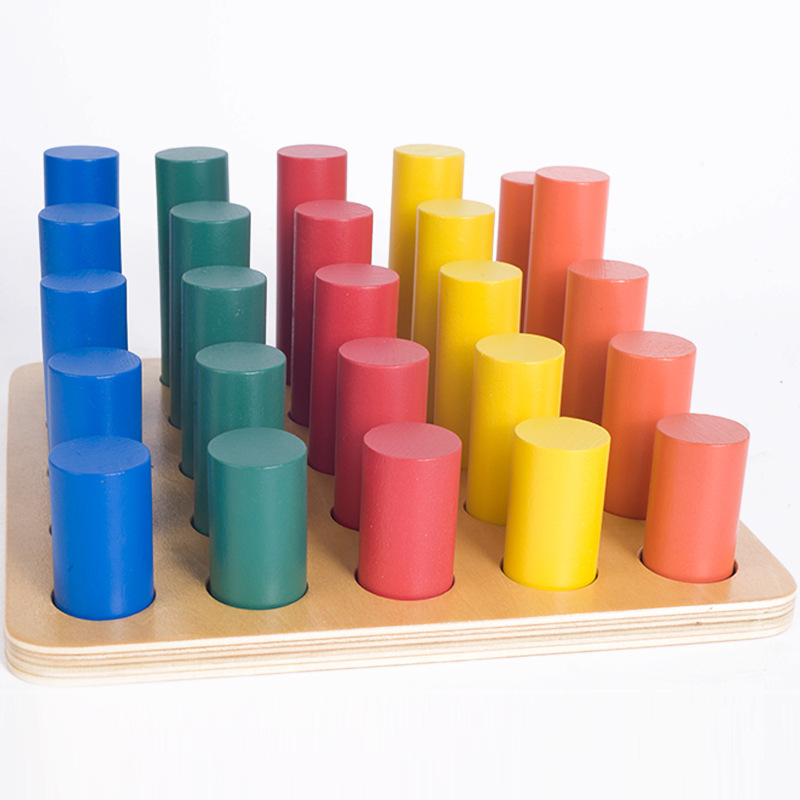 厂家直销儿童益智玩具圆柱体阶梯蒙台梭利蒙氏幼儿感觉培养教具