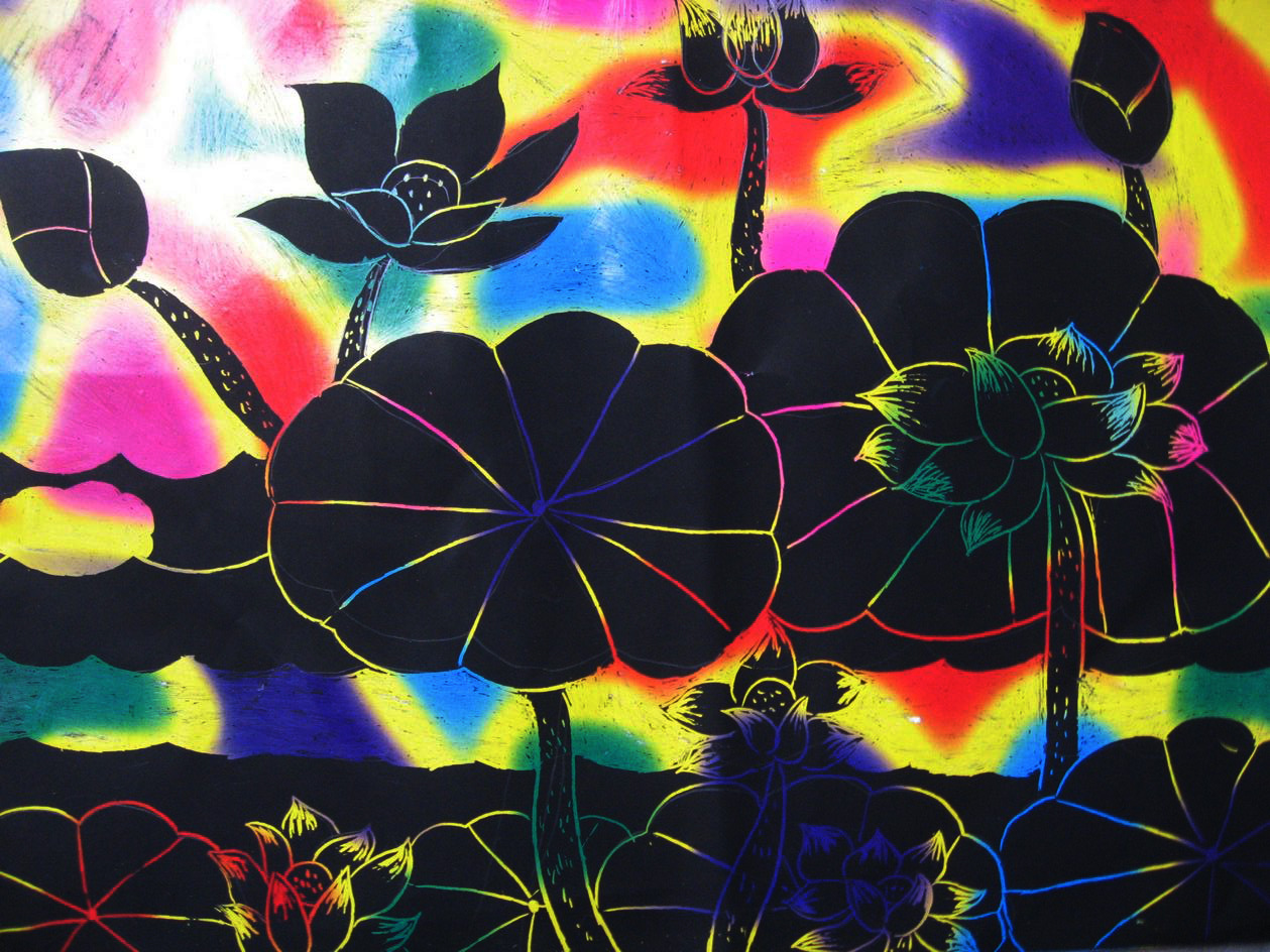 儿童创意彩色绘画刮刮画 涂鸦本diy刮画纸玩具魔术刮画本