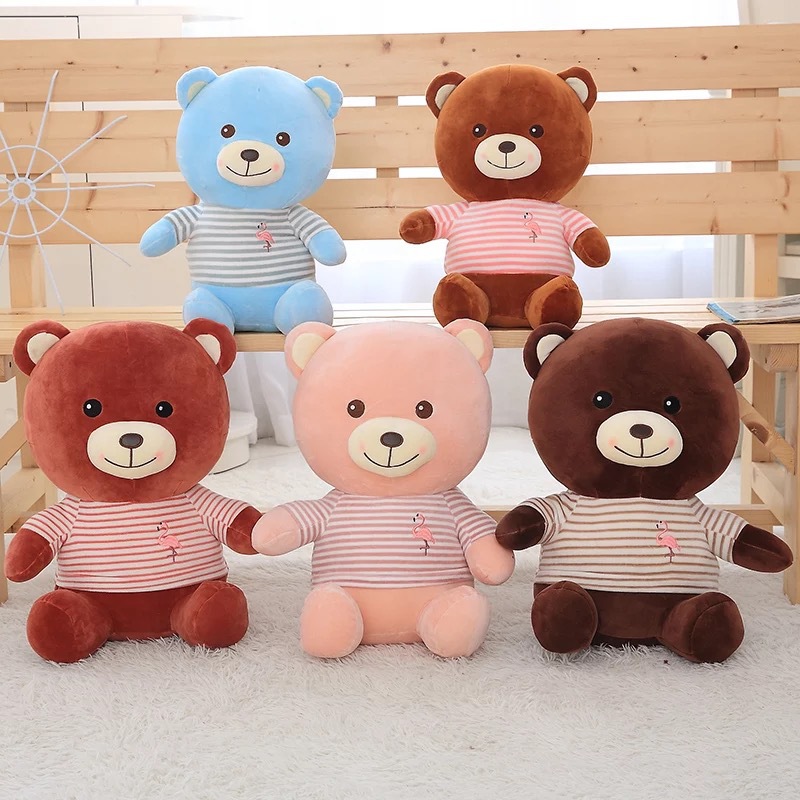 赛特玩具条纹衫无尾熊公仔弹力棉系列手工精制礼品抓机礼物