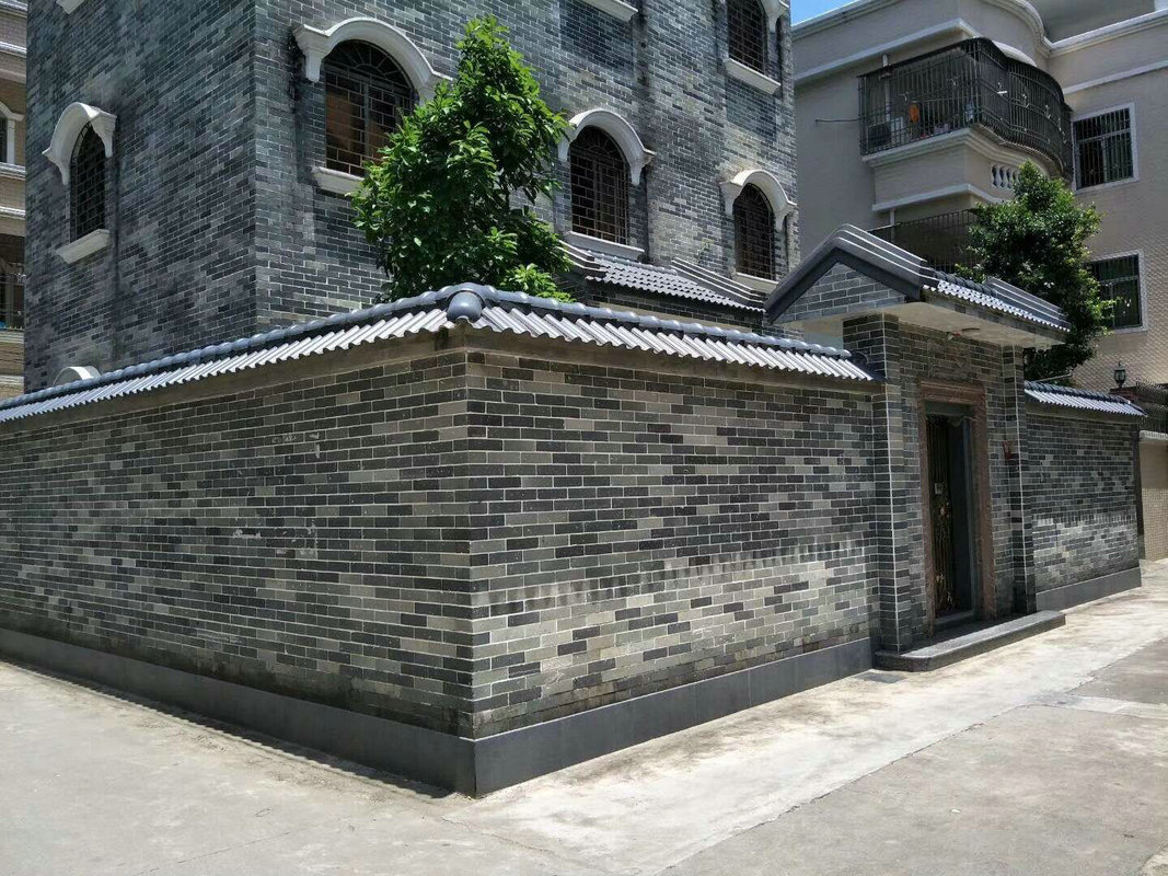 米黄色外墙劈开砖 陶土劈开砖 精美别墅外墙砖 仿古砖劈开砖