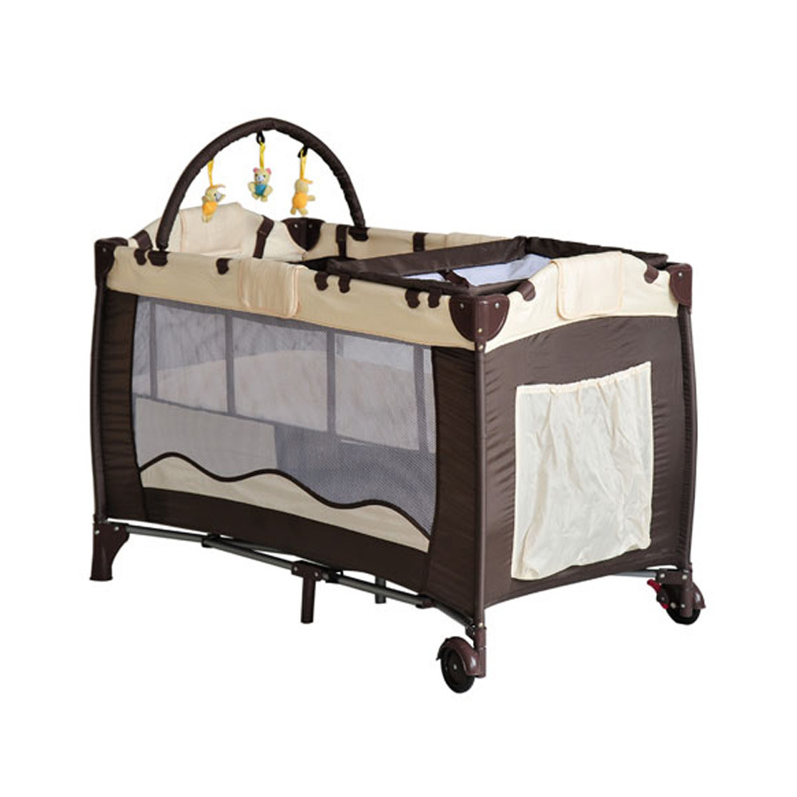 婴儿床 多功能便携式婴儿摇篮床 落地式婴儿游戏床