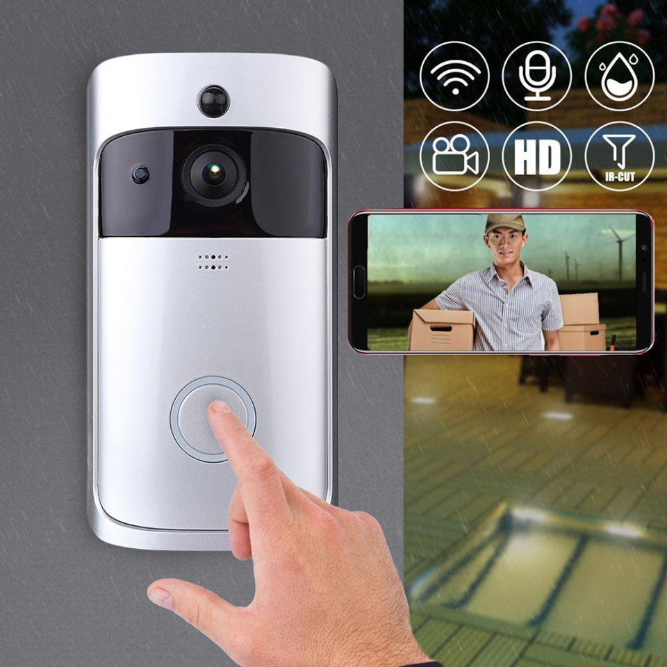 m3智能家居无线wifi可视门铃手机远程对讲视频监控报警海思hi方案