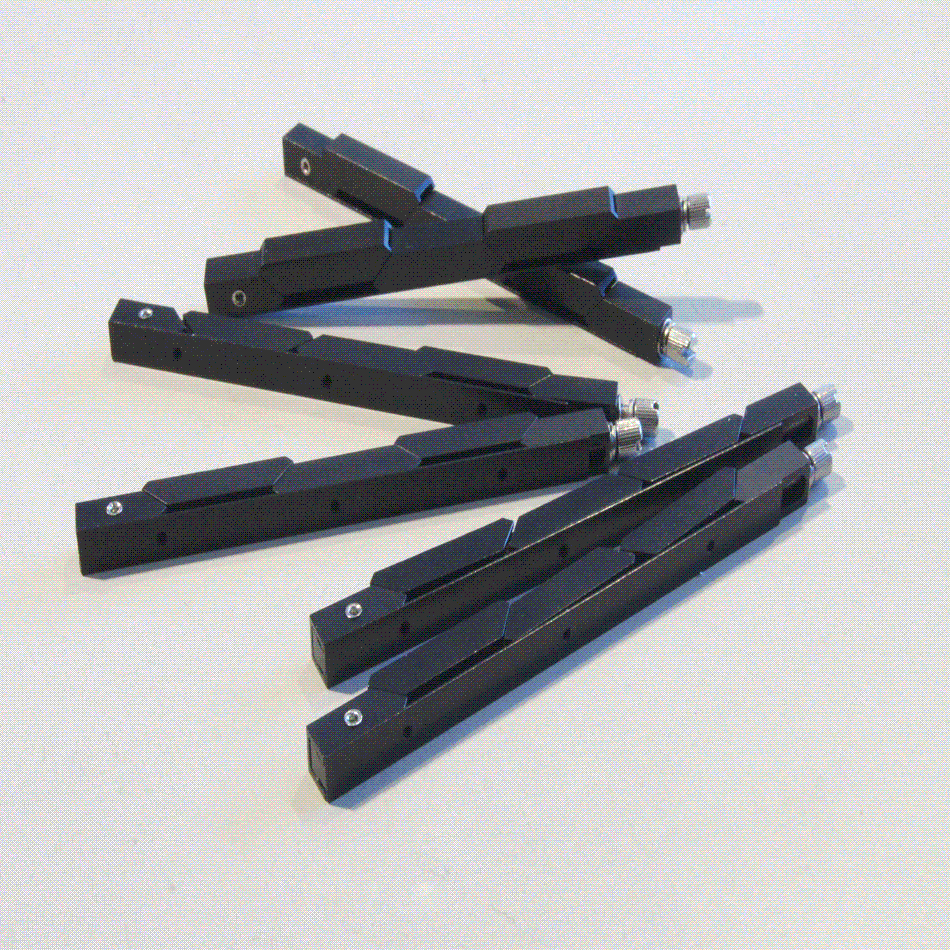 锁紧条机箱紧固条3节5节导轨式锁紧条楔形锁紧300长锁紧装置