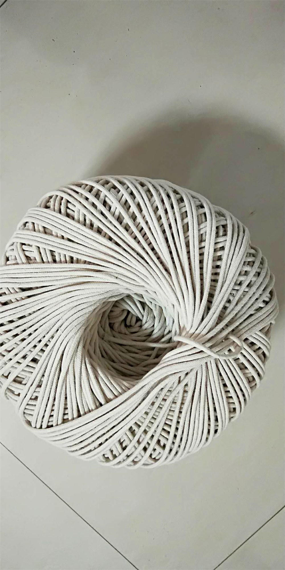 热卖促销环保纯棉三股棉绳 棉纱搓麻花装饰粗绳子 工艺棉绳束口绳