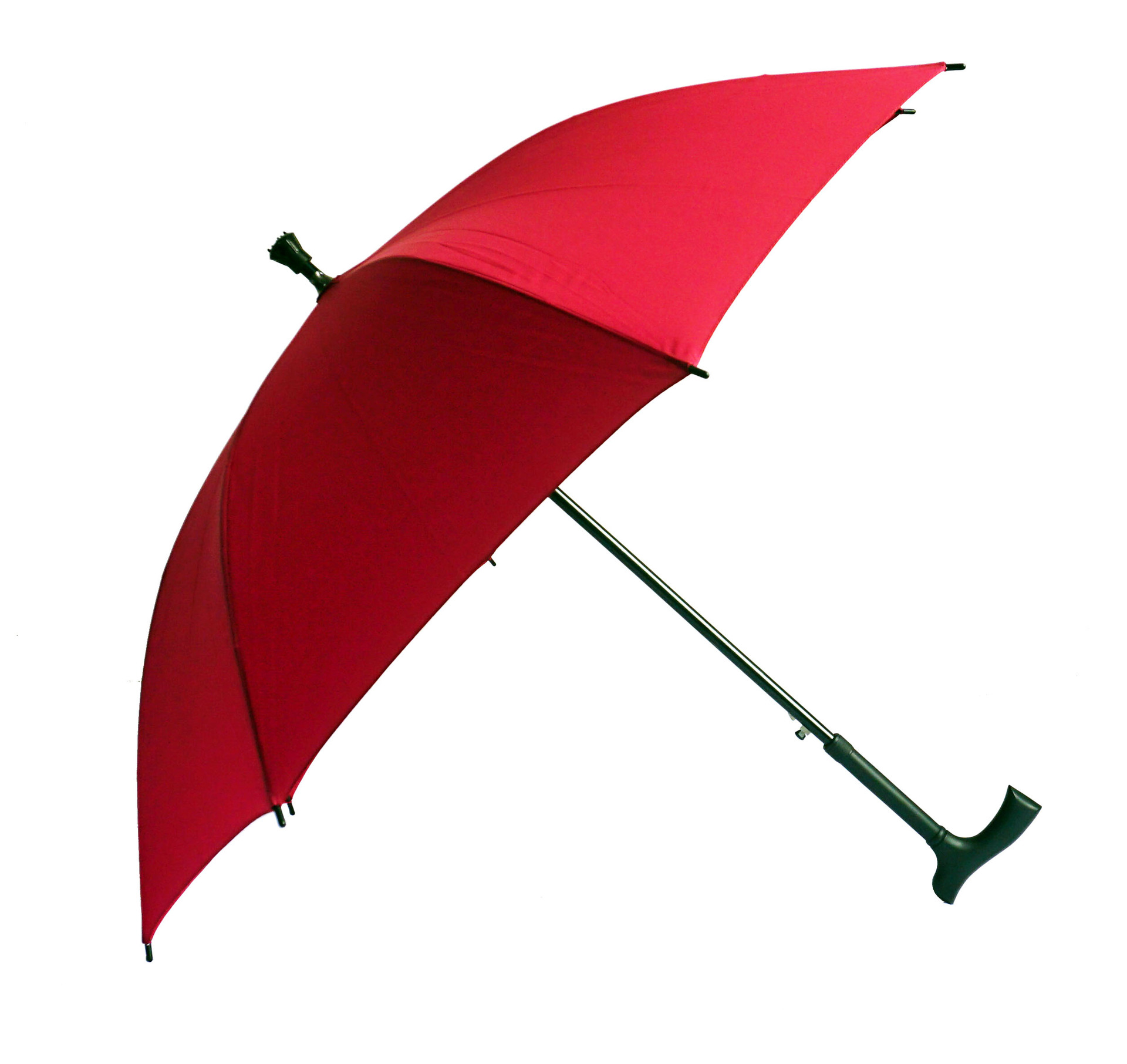 坚固耐磨防风便携式老人伞拐杖伞工厂直销广告伞 定制logo