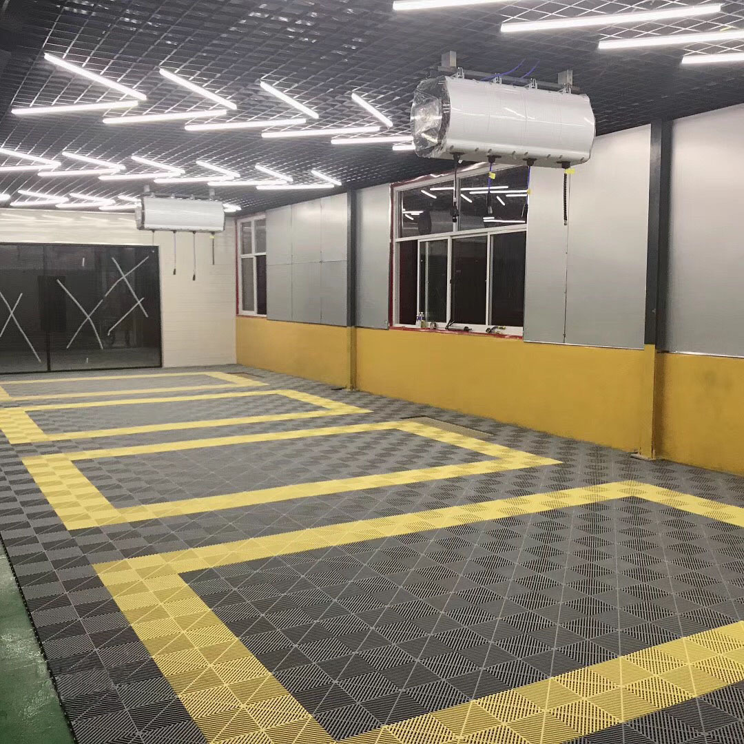 0洗车房塑料拼接格栅装饰图片设计图