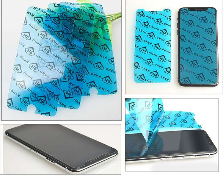 厂家手机膜9hnano纳米膜适用于iphone x防指纹手机膜