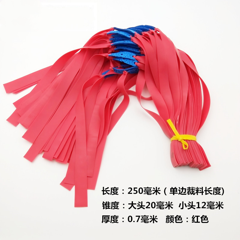 Manufacturers All Kinds of Flat Leather Rubber Band 0.45 0.55 0.6 Thickness Slingshot Accessories Linyi Wholesale