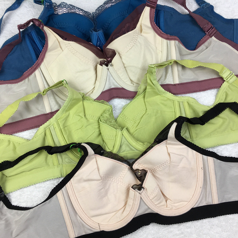 特价薄款无钢圈地摊针织蕾丝内衣文胸罩外贸杂款大杯库存尾货清仓