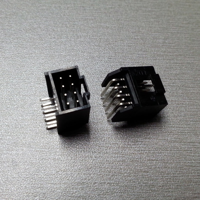 54-2x4弯脚带扣杜邦座 双排8pin弯针杜邦连接器 新品8p杜邦插座