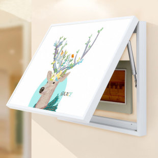 简约遮挡开关电闸盒装饰画 免打孔配电箱装饰盒装饰 电表箱装饰画