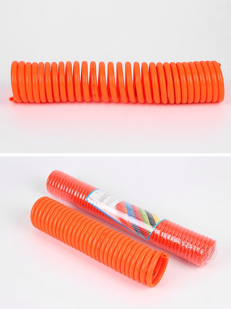 厂家直供pu弹簧8*5/10*6.5mm气管空压机气泵伸缩管螺旋风管软管