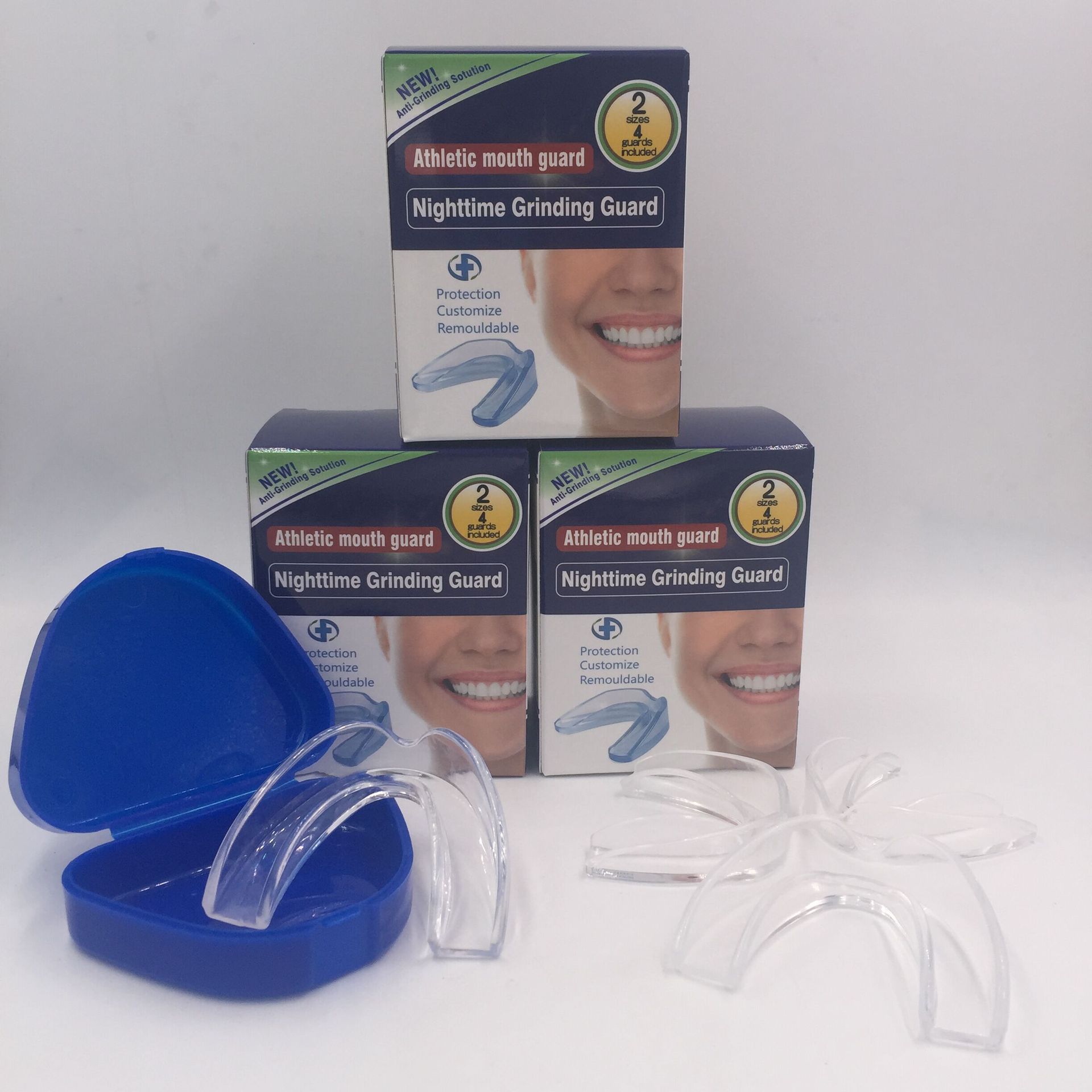 品名:防磨牙套 牙套材质:食品级eva 型号:031(中性彩盒包装) 一套