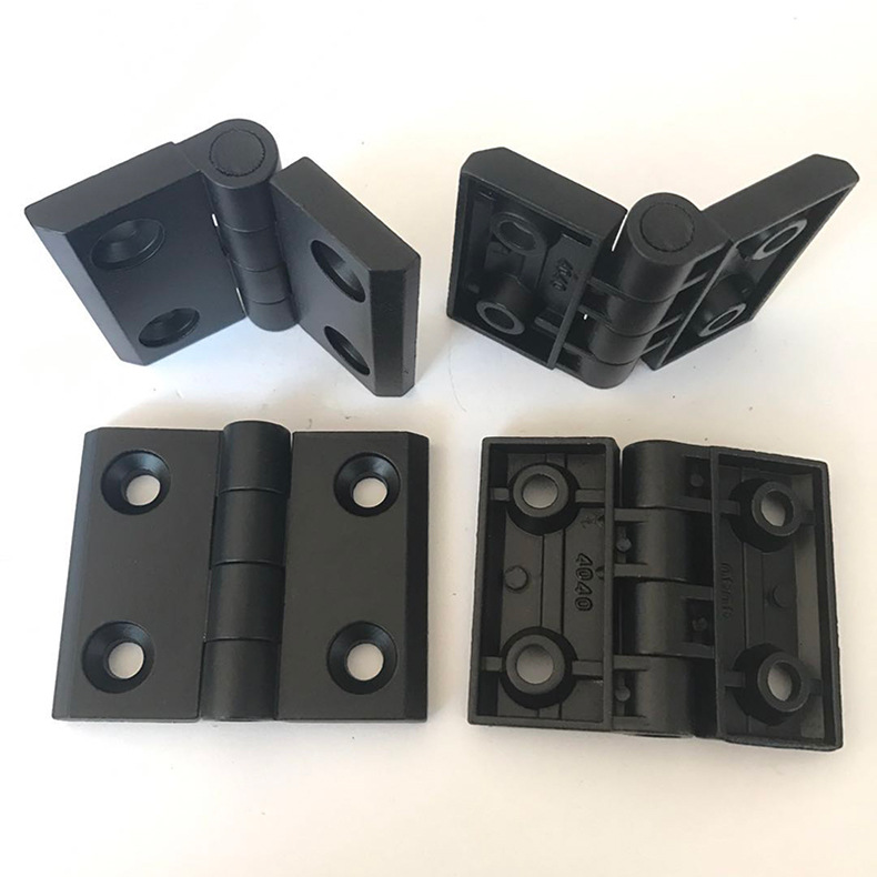 4040合页孔距40*30四孔工业型材配件金属40锌合金合页