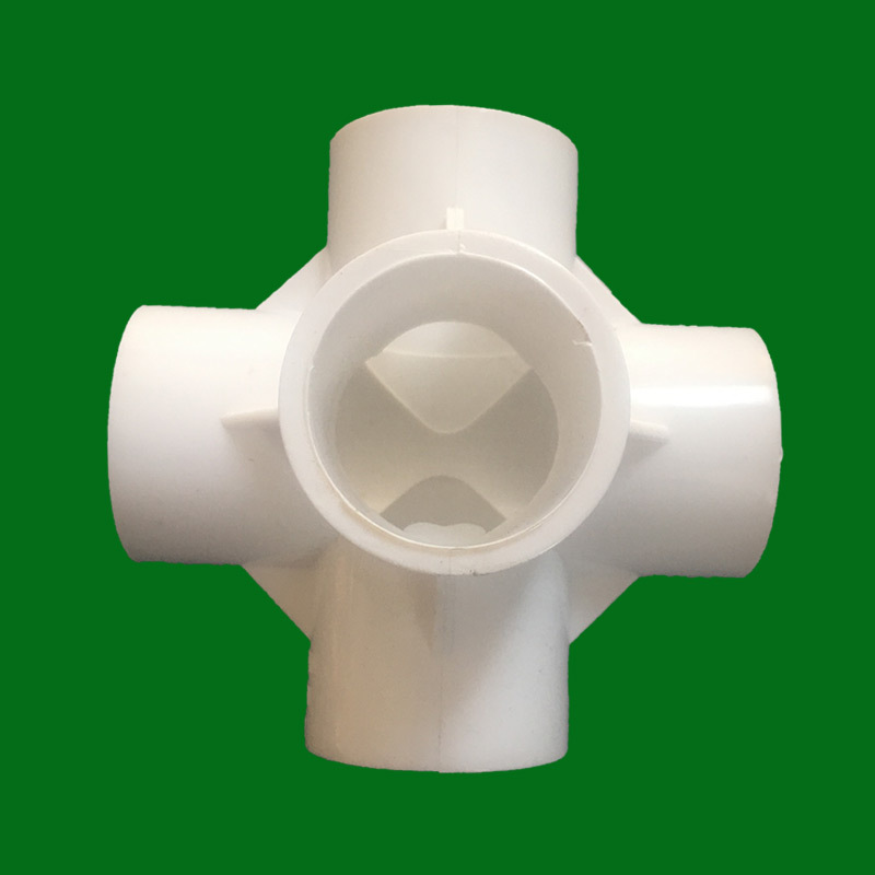 pvc给水管件立体五通加厚直角排水立体五通 家装电工立体五通配￥1.
