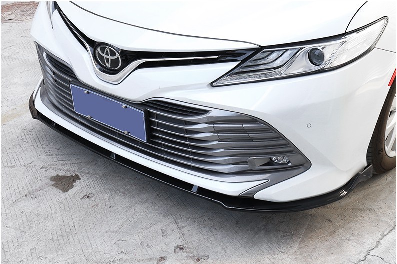 丰田八代凯美瑞前包围改装前杠18款凯美瑞防撞防刮前铲前唇小包围