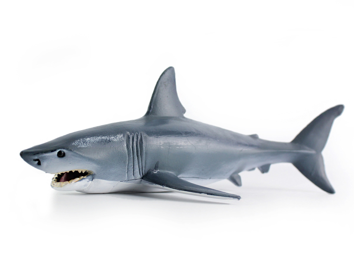 跨境蓝鲨仿真海洋生物 鲨鱼海洋动物模型塑料儿童早教玩具礼物