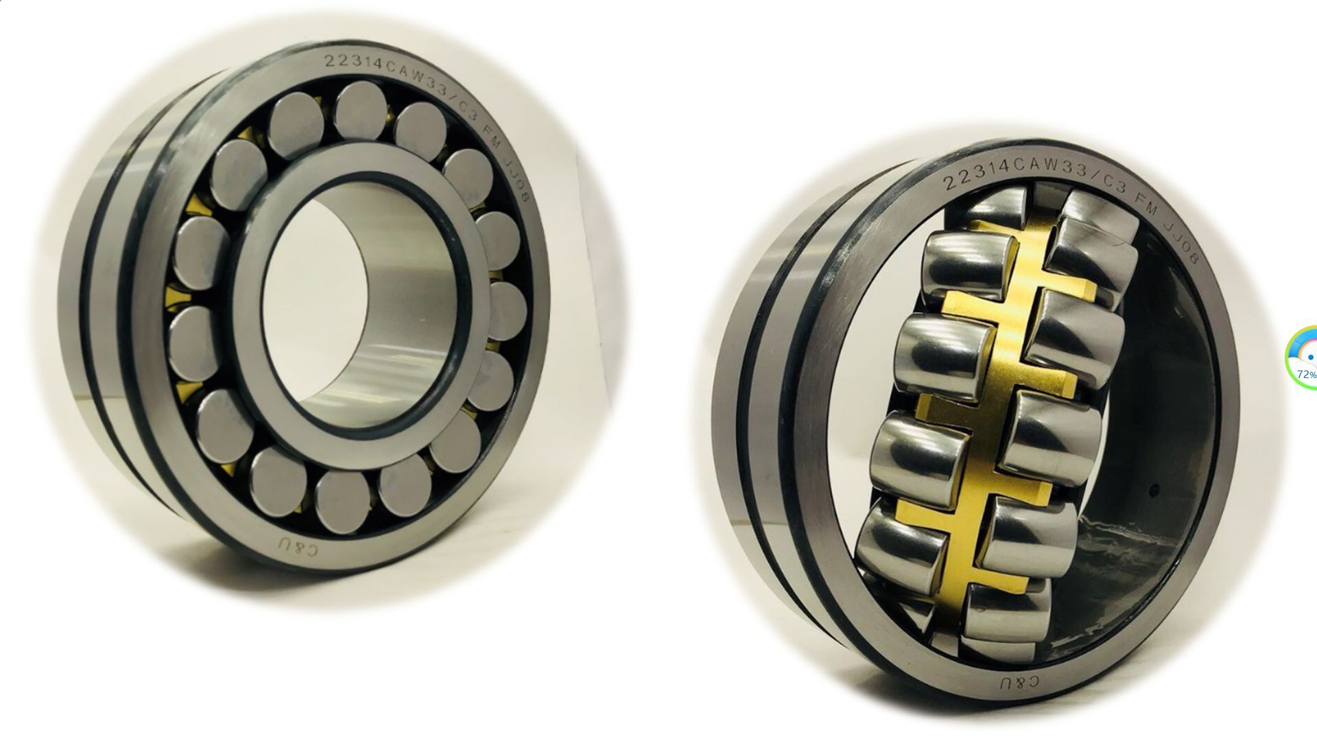 人本轴承三类调心滚子轴承22314caw33风机振动筛专用22314铜保