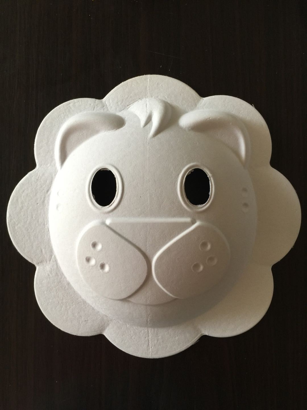 纸浆面具 diy儿童绘画白胚面具 化妆舞会面具绘画纸张面具