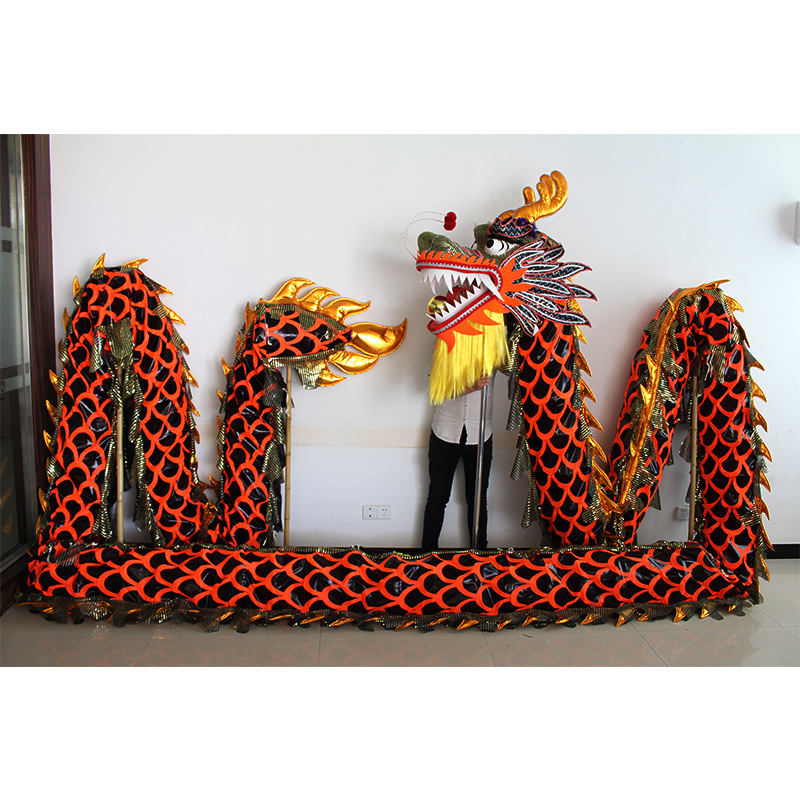 黑金龙五千年龙灯舞龙舞狮灯光龙 舞龙舞狮道具湖北龙灯广东龙灯
