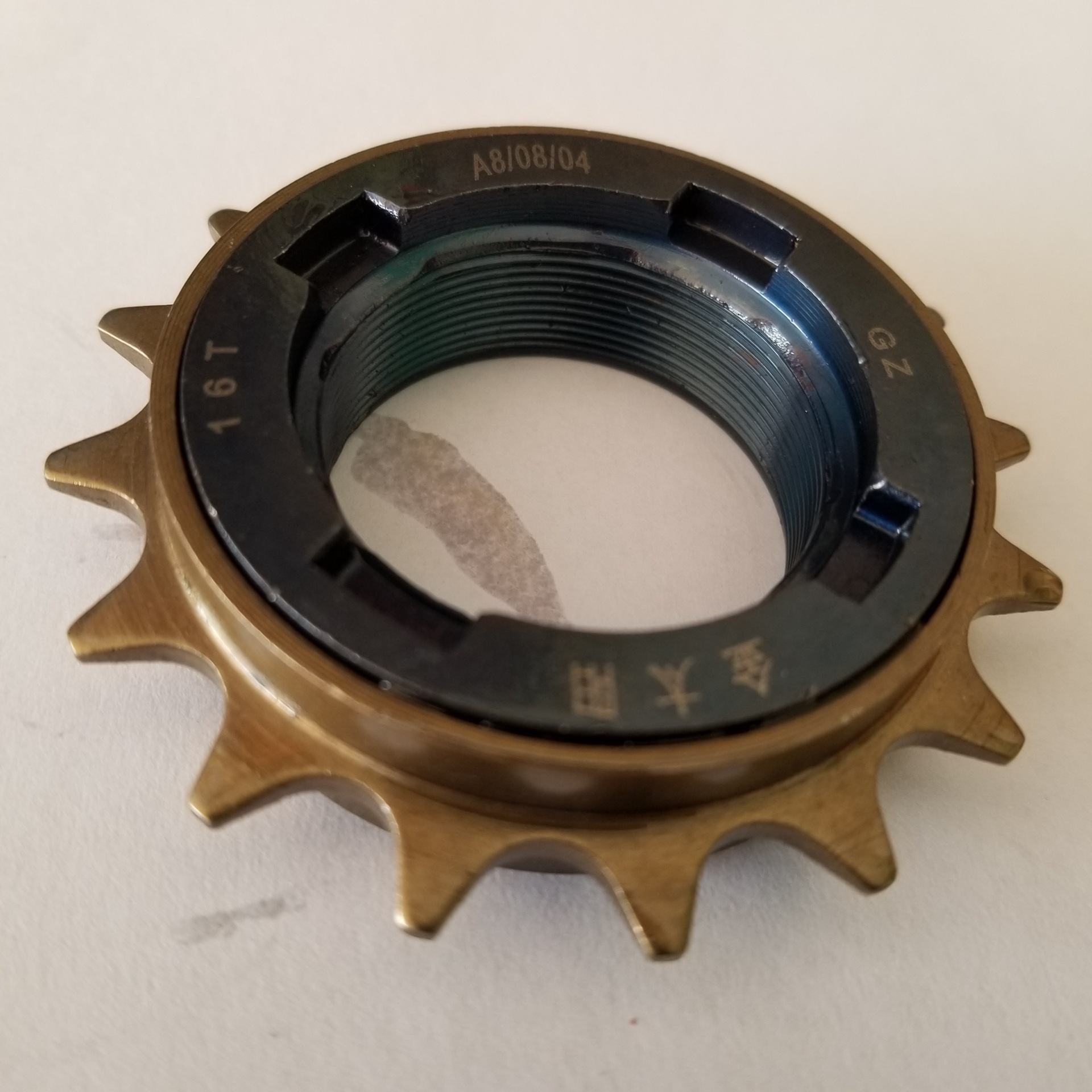 16t金太阳飞轮电动车16牙飞轮单速电动车飞轮童车死飞车飞轮