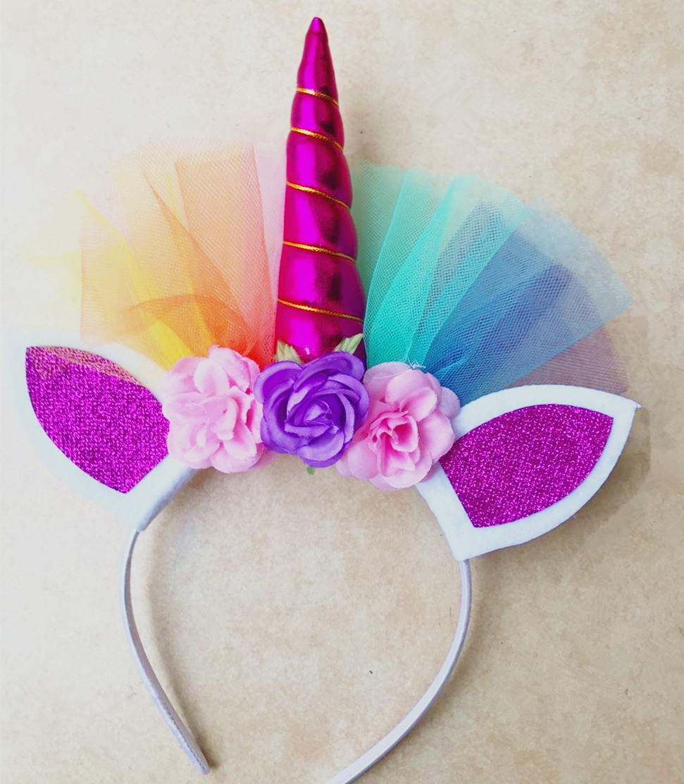 Creative Fashion Pony Headband Unicorn Party Princess Headband Halloween Carnival Little Girl Headdress Wholesale