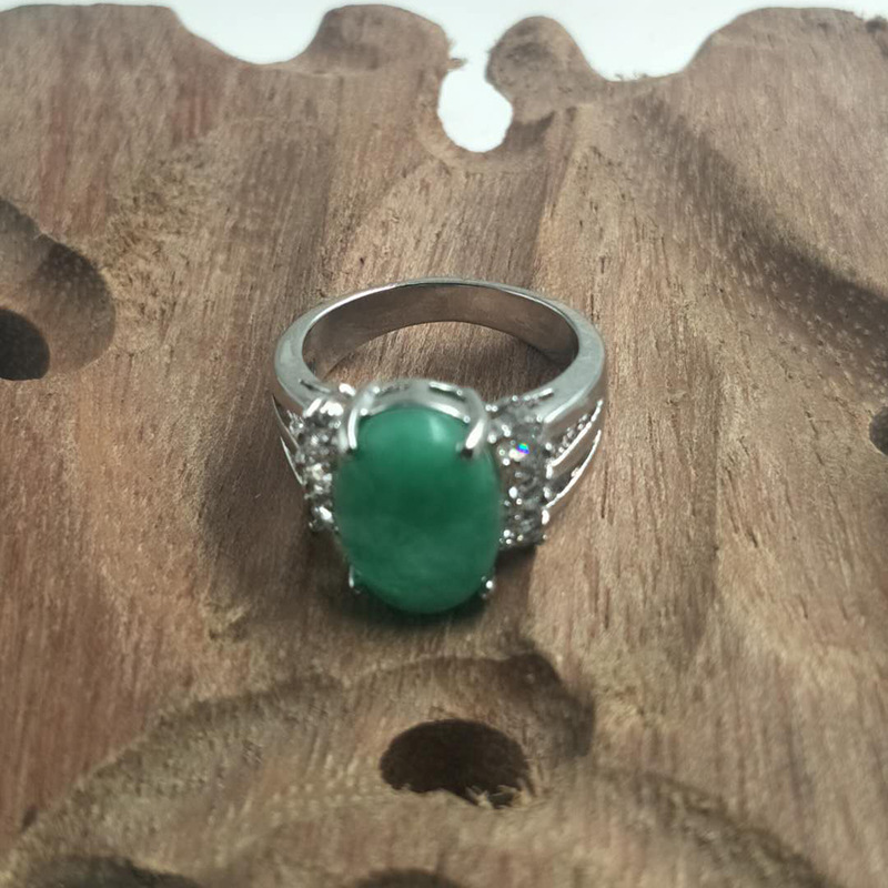 雅玉堂玉器批发金镶玉戒指 韩版镶玉指环 金色银色镶嵌韩玉戒指