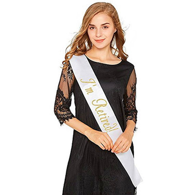 亚马逊新款im retired sash礼仪肩带退休肩带绥带批发定制