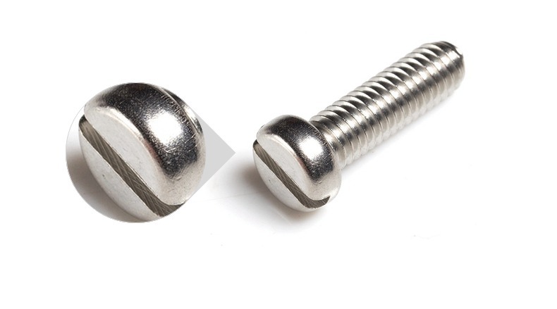 304不锈钢一字圆柱头螺钉 m2m4一字开槽圆柱螺丝钉 gb65圆柱螺钉