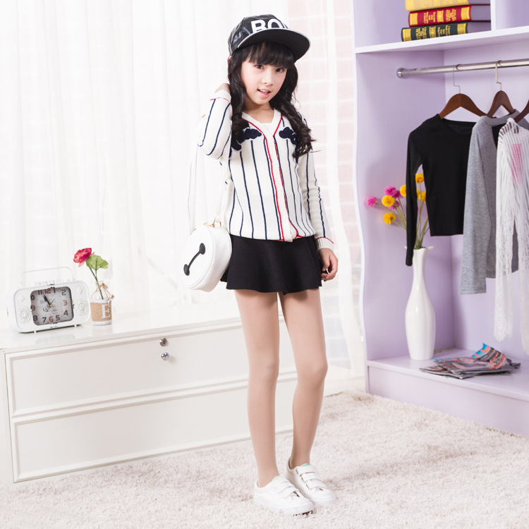 9岁小女孩12学生连体袜10儿童春秋5白色舞蹈袜子4女童连裤袜薄款7