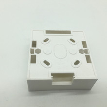 PVC86型明装单底盒 86型明装线槽单底盒 塑料接线盒