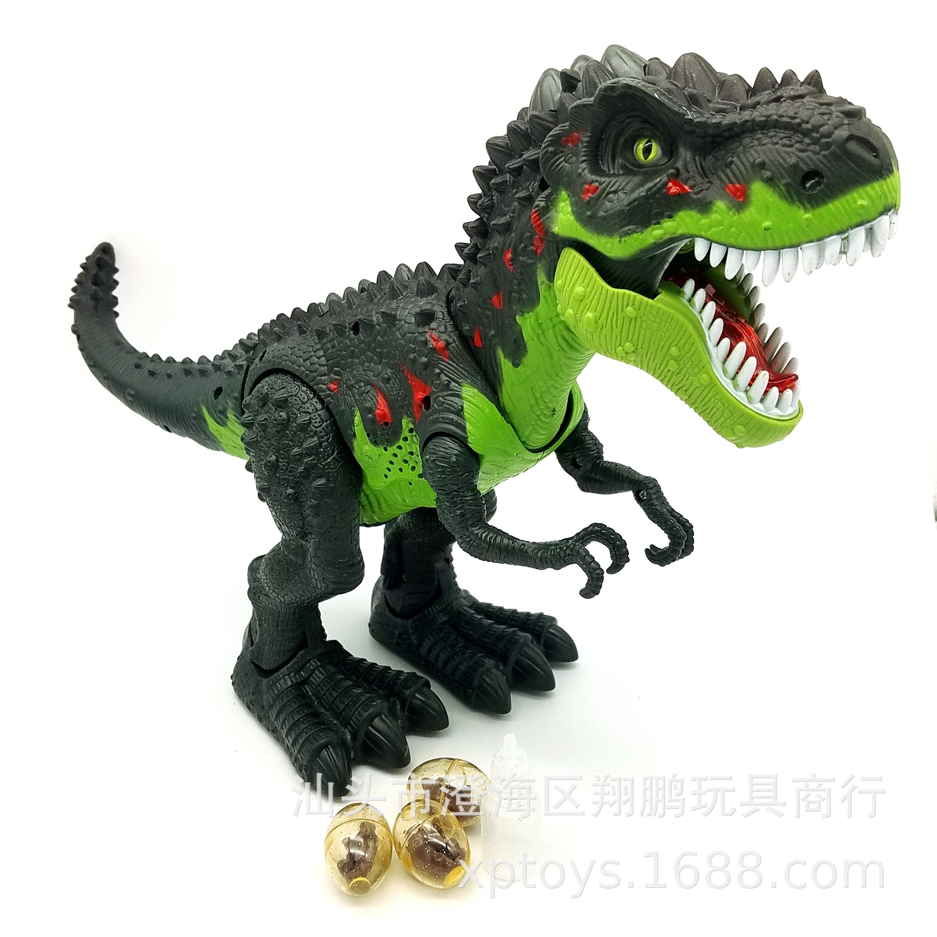 【乐美玩具】大号电动灯光仿真叫声恐龙 侏罗纪恐龙模型玩具批发