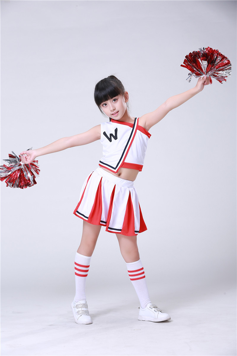 儿童啦啦队服装男女童小学生运动会啦啦操服儿童体操健美操演出服