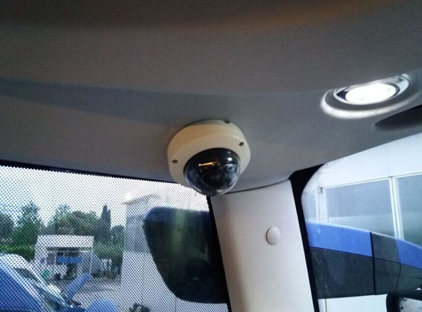 守望者公交车内3寸金属红外圆半球车载摄像机摄像头