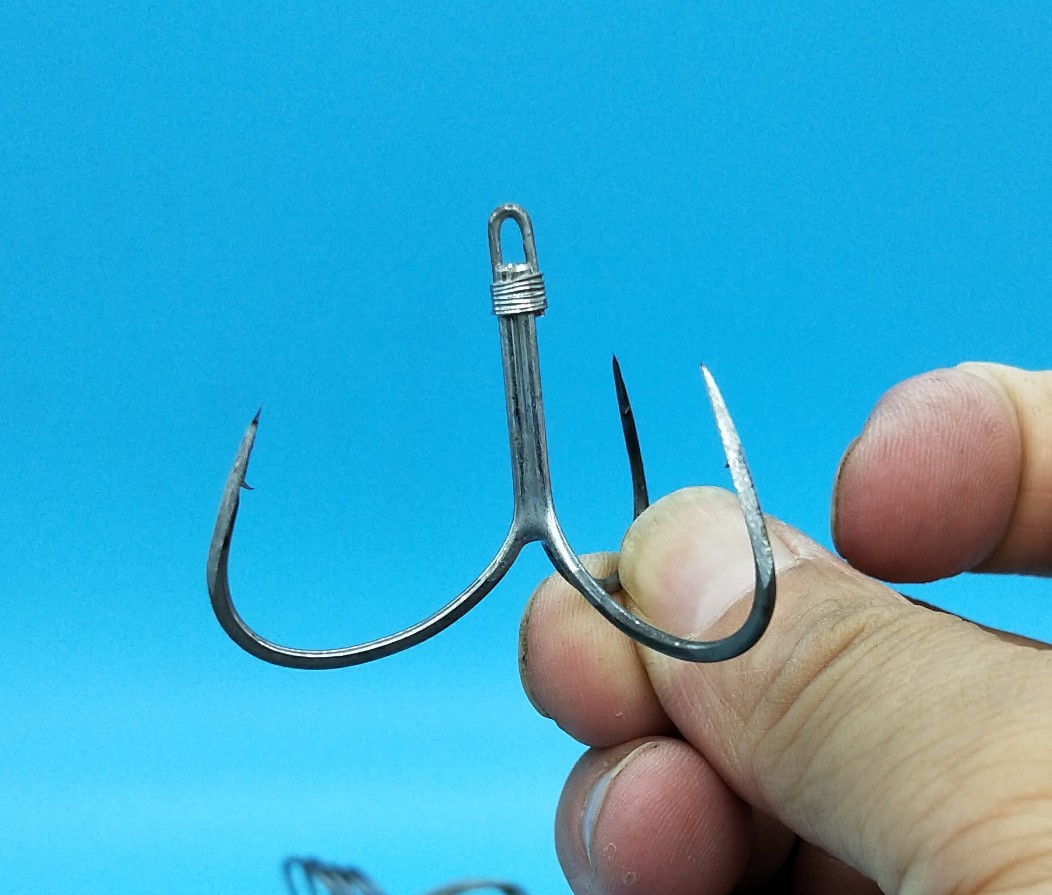 玉海锚钩三本锚钩鱼钩有刺锚钩无刺锚钩渔具配件钓鱼用品垂钓用品