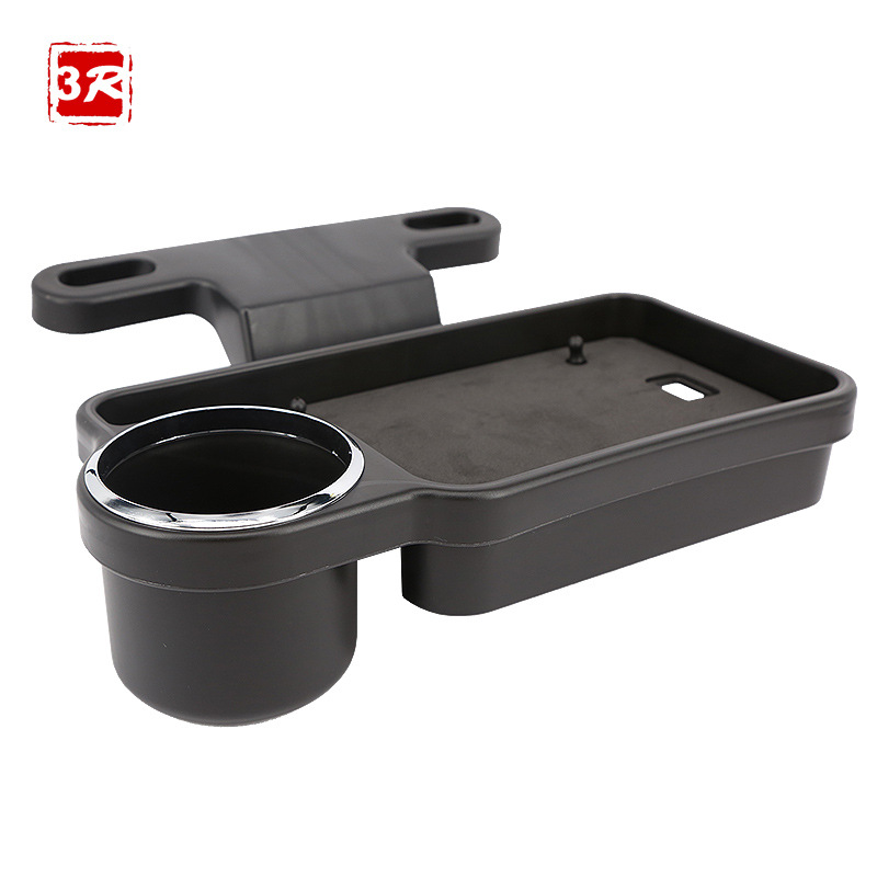 Car Rear Water Cup Holder Tray Car Seat Back Dining Plate Car Foldable Chair Back Drink Holder Storage Box