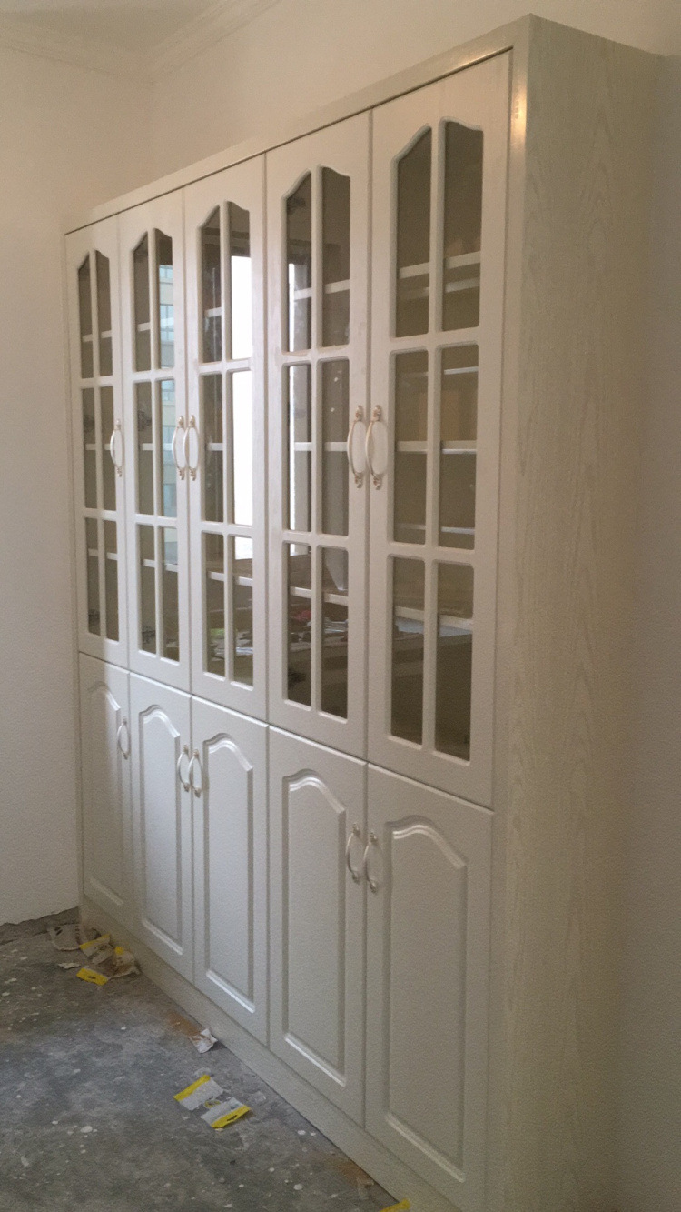 定做欧式模压橱柜门板 玻璃门 吸塑门酒柜阳台衣柜鞋柜门全屋定制