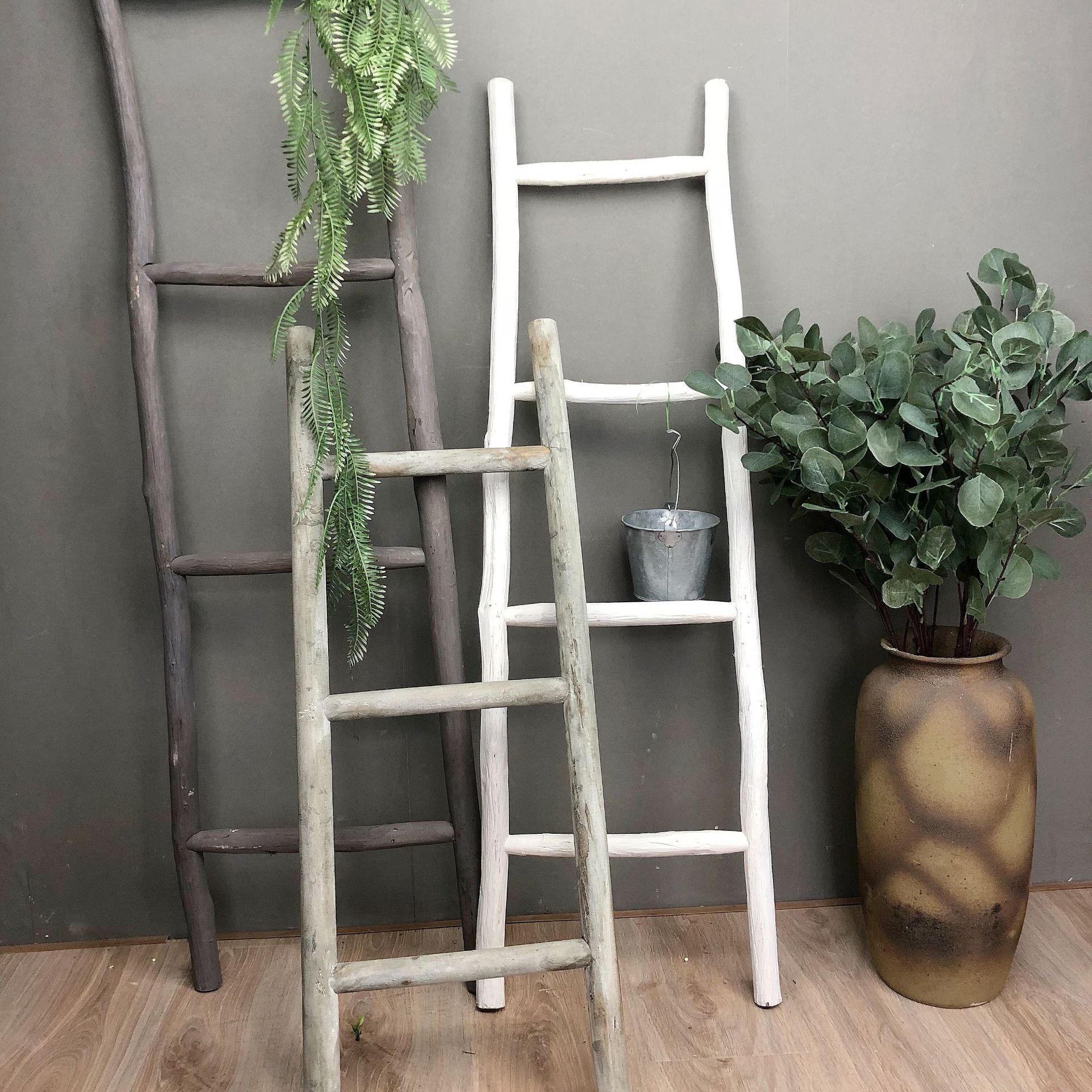 梯子实木服装店花店花架ins风装修装饰婚庆服装童装拍摄道具摆件