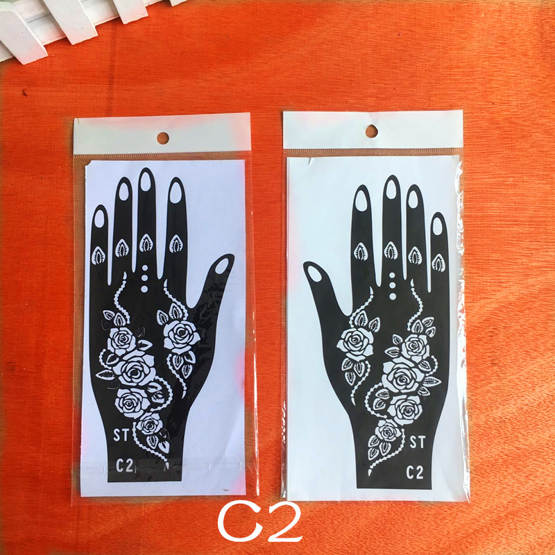 Dark Style Hand Tattoo Sticker Palm Tattoo Template Hand Simulation Temporary Sticker Beautiful Original Hand Tattoo