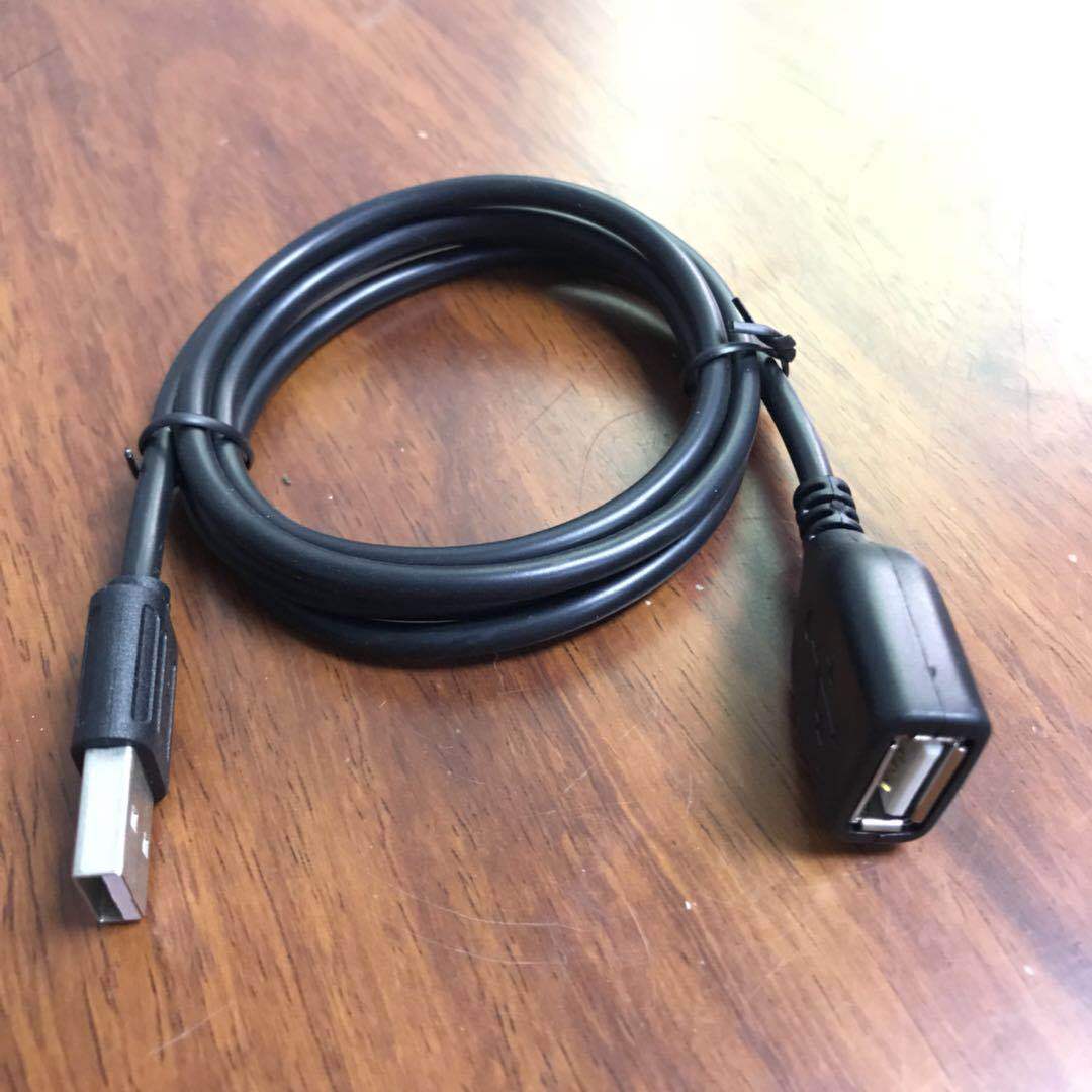 1米2m3米 usb线全铜黑色usb延长线 usb公对母a/f数据延长线