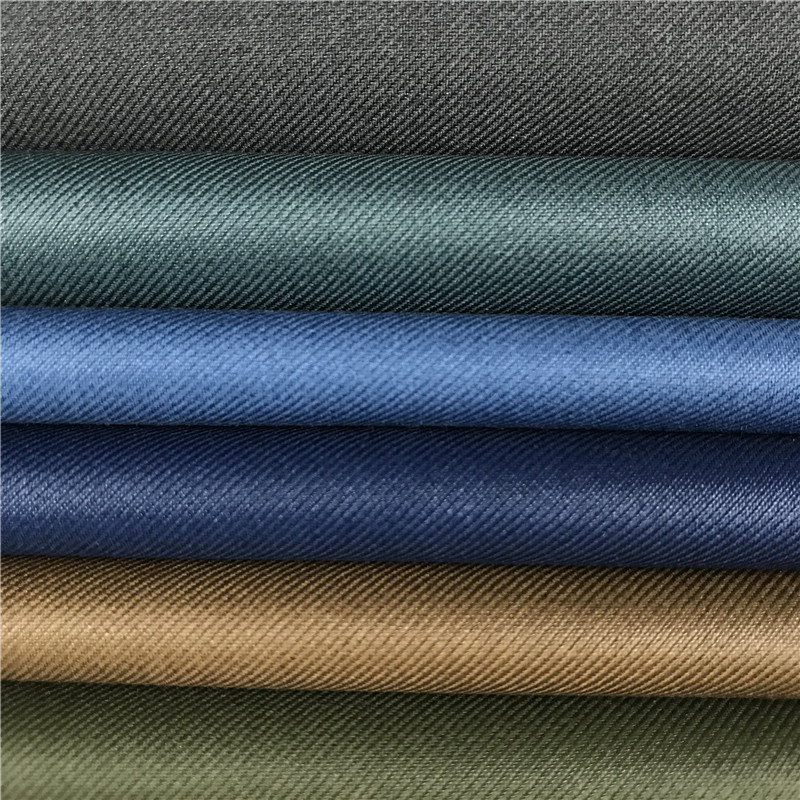 tr双面斜纹哔叽西装西服面料 休闲上衣服装西裤布料批发 厂家直销