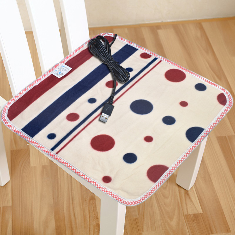 usb方形多功能加热坐垫办公室电热垫小电热毯坐垫插电发热椅垫usb