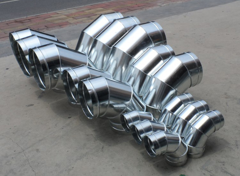 定制加工异形吸头风管配件 空调抽气管分叉口 排污气管道厂家直销