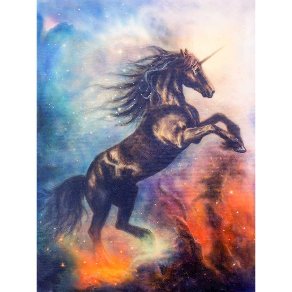 diy钻石画满钻 新款星空马 钻石绣 跨境亚马逊货源厂家批发