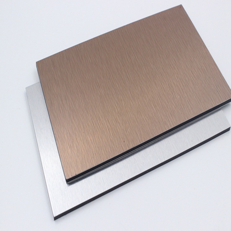 吉祥铝塑板4mm外墙幕墙可折弯铝塑板银灰色拉丝银铝塑板