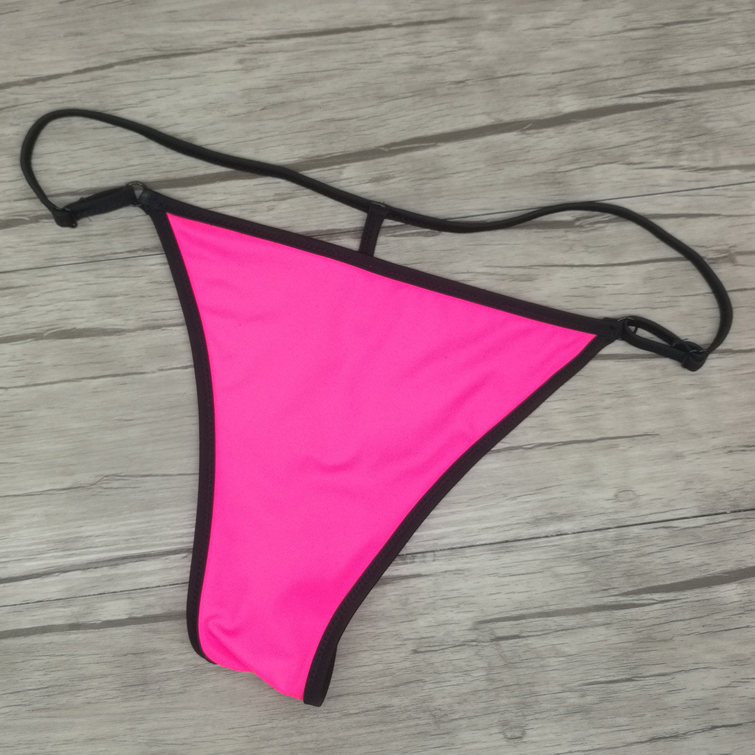 wish速卖通ebay超级性感丁字裤比基尼裤子撞色带bikini松紧扣泳裤