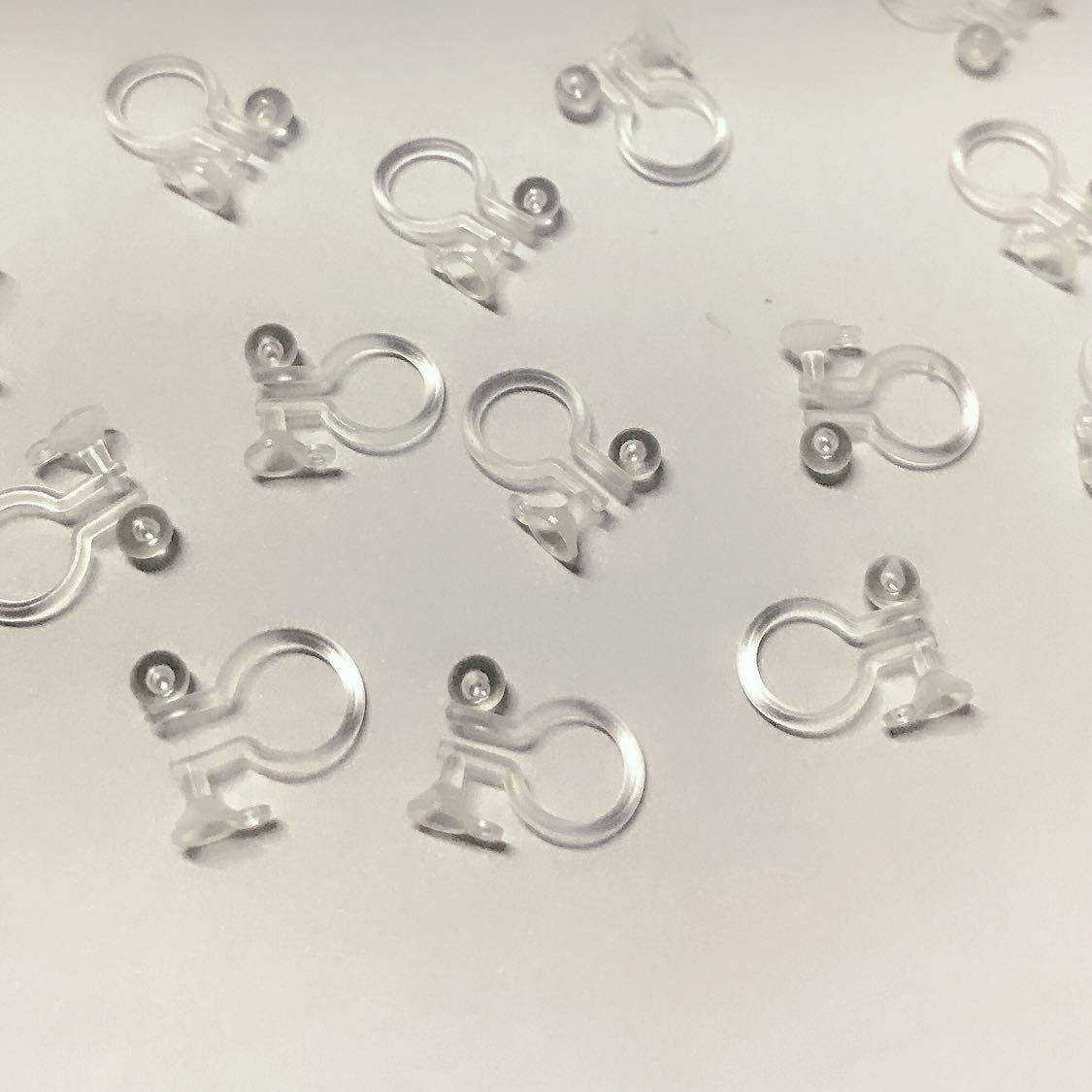 透明u型塑料耳夹u型树脂耳夹 无耳洞点钻挂孔diy饰品配件工厂