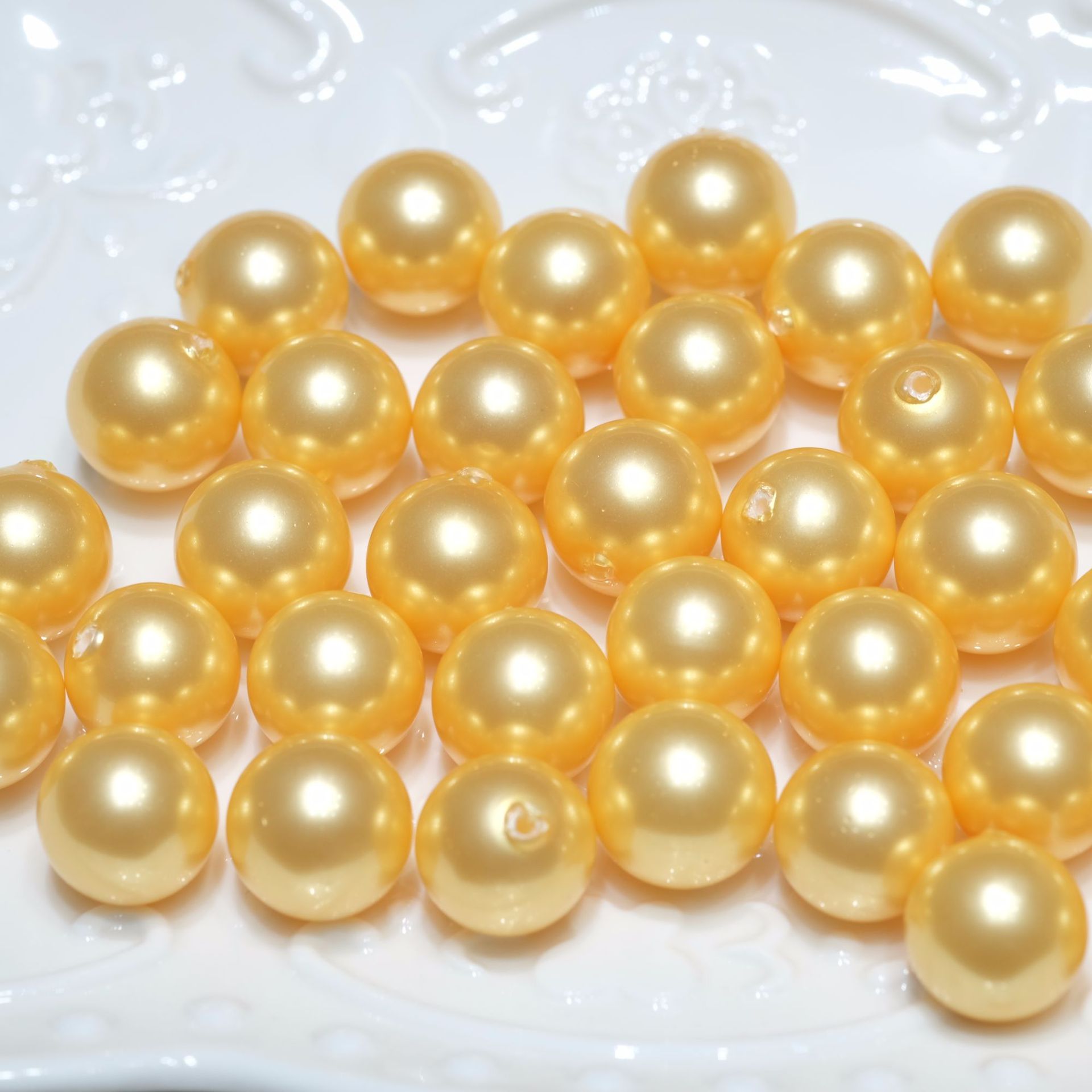 深海珍珠母贝半孔贝壳珍珠散珠正圆贝宝珠颗粒微瑕贝珠单孔-阿里巴巴