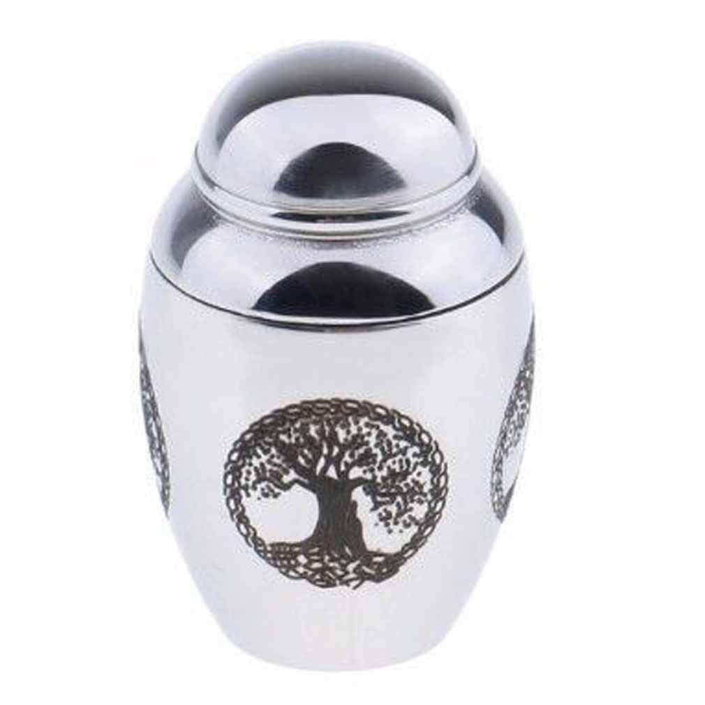 批发定制不锈钢爪印骨灰小罐子 纪念宠物动物遗骨火化骨灰盒坛子1