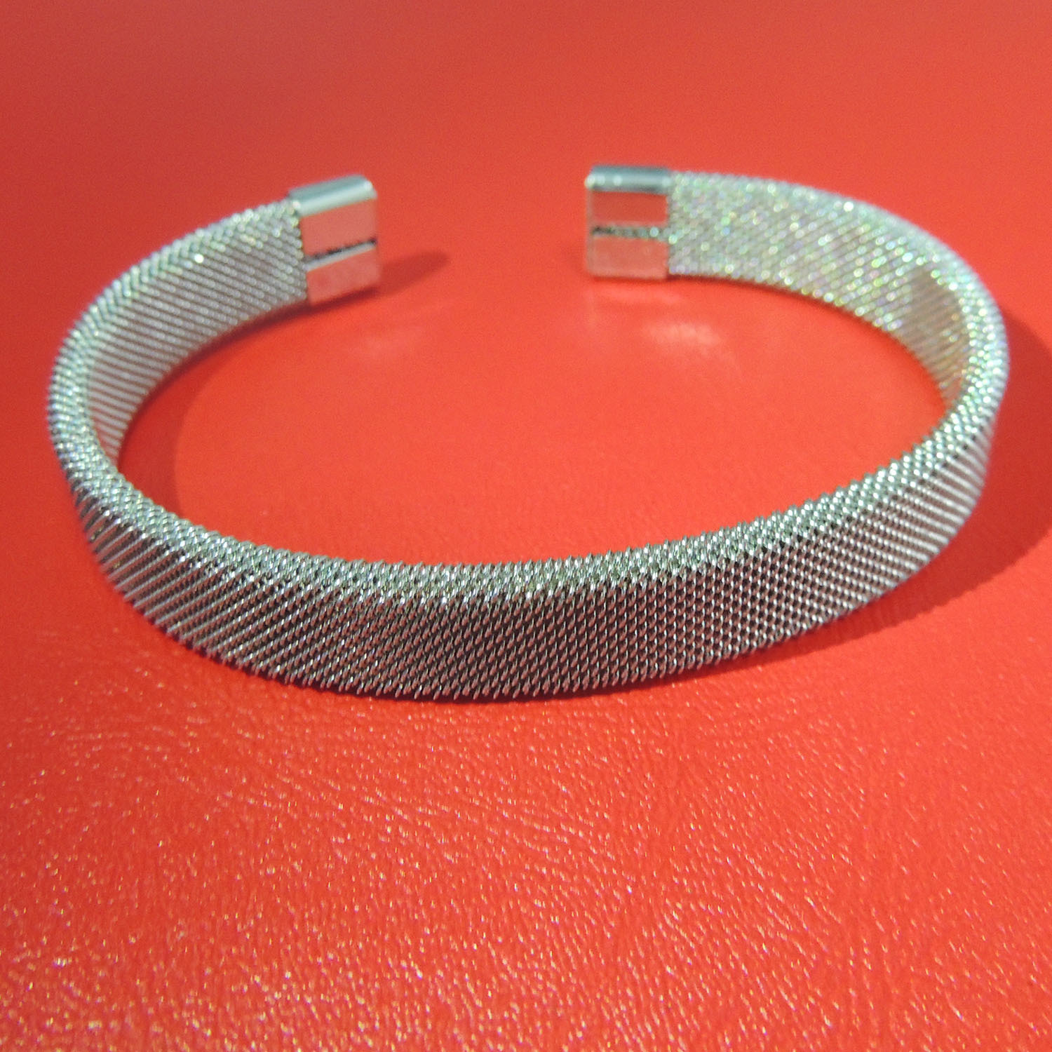 日韩diy不锈钢编织手环 时尚开口钢丝手镯定制亚马逊男女高档饰品